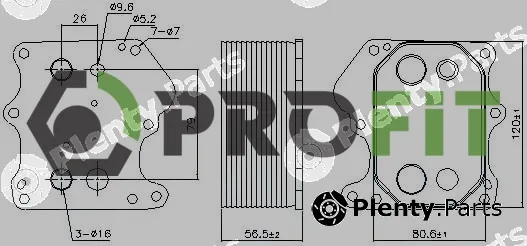 Profit 1745-0057 — Oil Cooler, engine oil