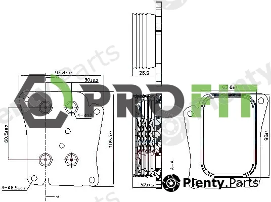 Profit 1745-0060 — Oil Cooler, engine oil