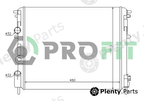 Profit PR6032A1 — Radiator, engine cooling