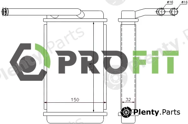 Profit 1760-0435 — Heat Exchanger, interior heating