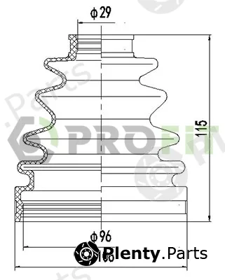 Profit 2710-0045XLB — Bellow Kit, drive shaft