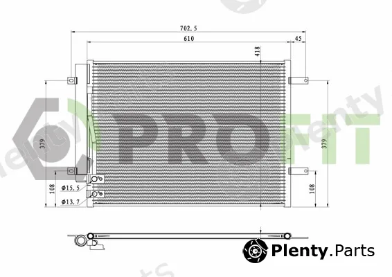 Profit 1770-0009 — Condenser, air conditioning