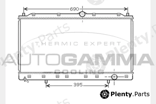 Autogamma 104290 — Radiator, engine cooling