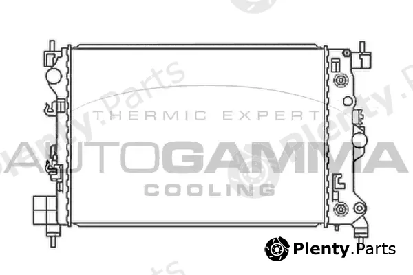 Autogamma 107897 — Radiator, engine cooling