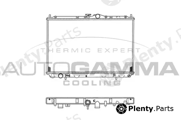 Autogamma 103723 — Radiator, engine cooling