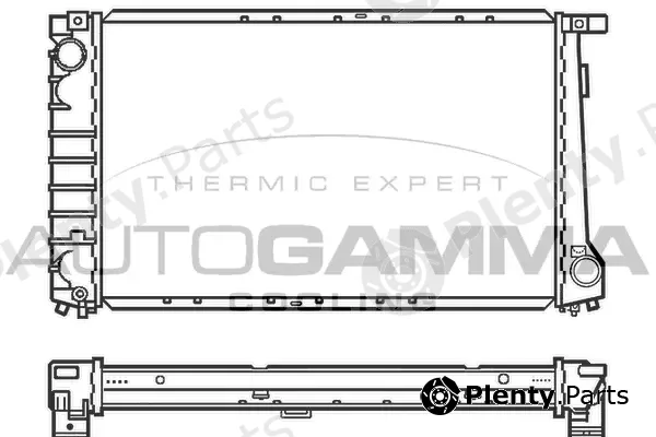 Autogamma 100128 — Radiator, engine cooling