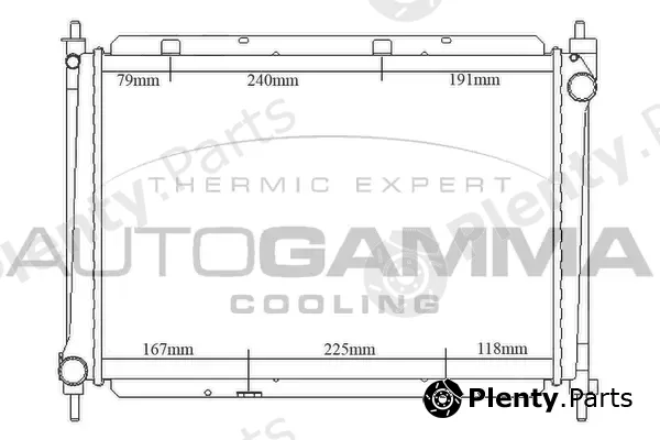 Autogamma 104297 — Radiator, engine cooling