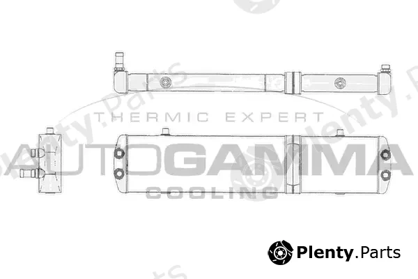 Autogamma 104787 — Oil Cooler, engine oil