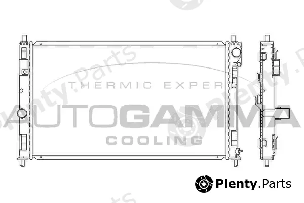 Autogamma 105789 — Radiator, engine cooling