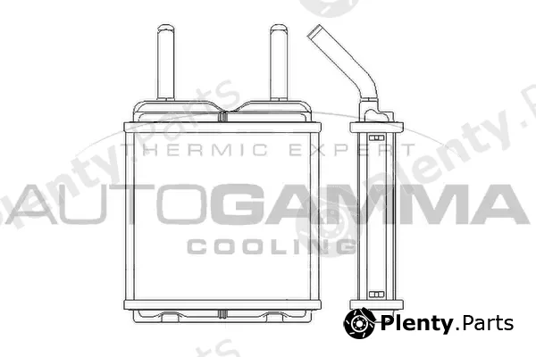 Autogamma 103689 — Heat Exchanger, interior heating