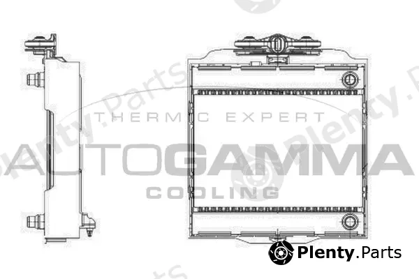 Autogamma 107010 — Radiator, engine cooling