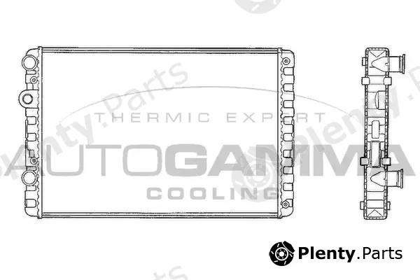 Autogamma 101081 — Radiator, engine cooling