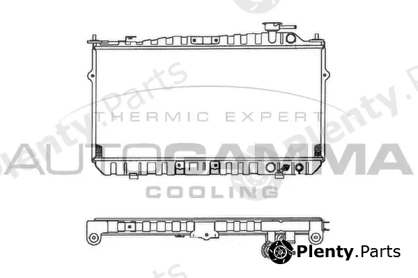 Autogamma 102122 — Radiator, engine cooling