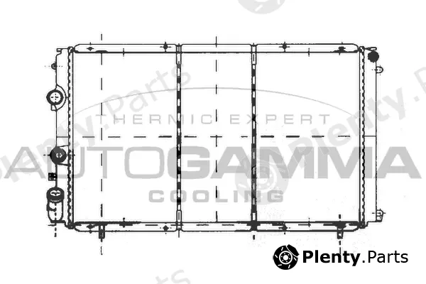 Autogamma 103002 — Radiator, engine cooling