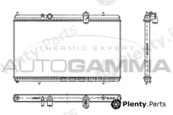 Autogamma 103642 — Radiator, engine cooling