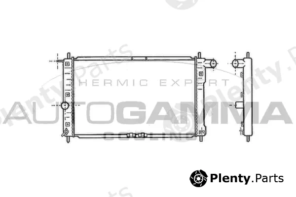 Autogamma 102049 — Radiator, engine cooling