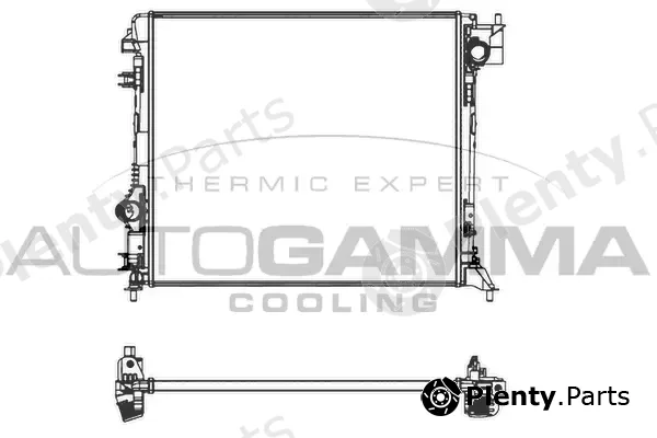 Autogamma 107438 — Radiator, engine cooling