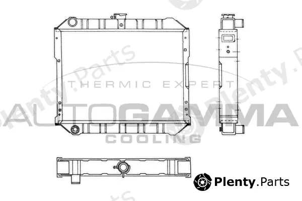 Autogamma 103980 — Radiator, engine cooling