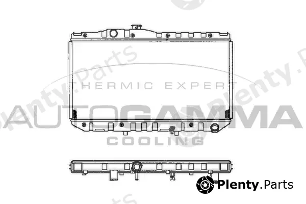 Autogamma 100988 — Radiator, engine cooling