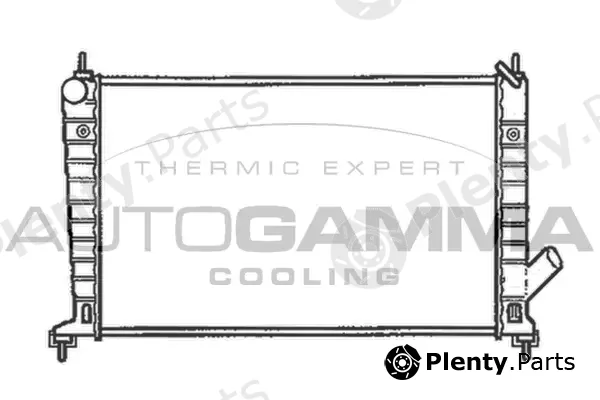 Autogamma 102301 — Radiator, engine cooling