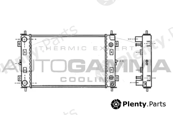 Autogamma 101472 — Radiator, engine cooling