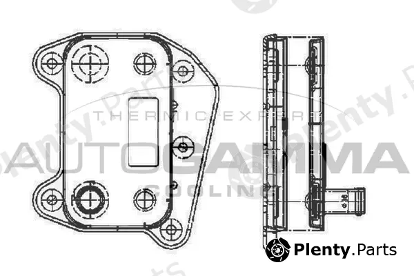 Autogamma 104789 — Oil Cooler, engine oil