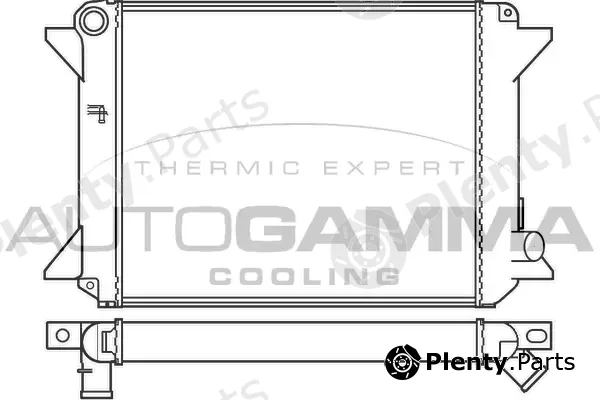 Autogamma 100168 — Radiator, engine cooling