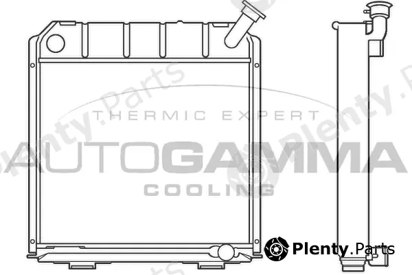 Autogamma 100178 — Radiator, engine cooling