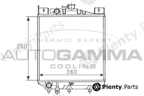 Autogamma 100979 — Radiator, engine cooling