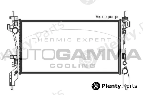 Autogamma 105430 — Radiator, engine cooling