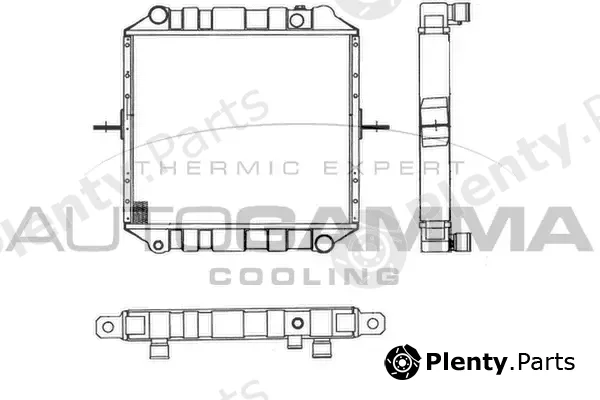 Autogamma 102215 — Radiator, engine cooling