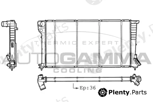 Autogamma 101515 — Radiator, engine cooling