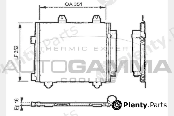 Autogamma 104452 — Condenser, air conditioning