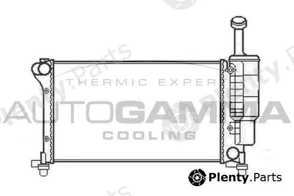 Autogamma 105428 — Radiator, engine cooling