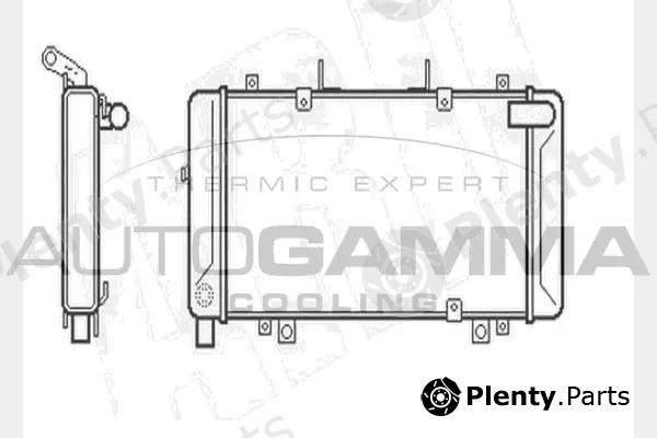 Autogamma 104363 — Radiator, engine cooling