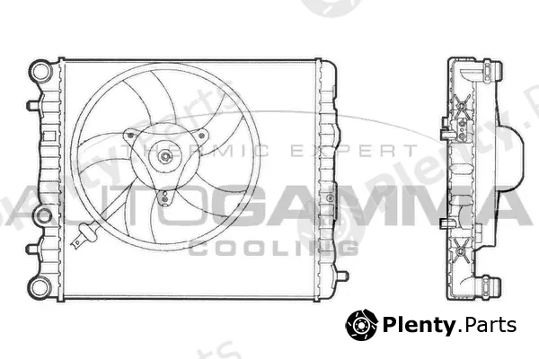 Autogamma 102871 — Radiator, engine cooling