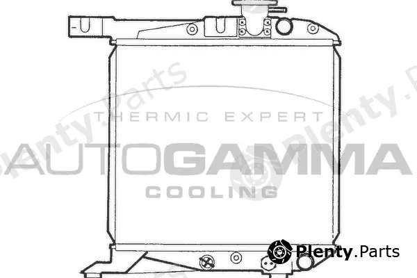Autogamma 100412 — Radiator, engine cooling