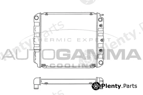 Autogamma 101092 — Radiator, engine cooling