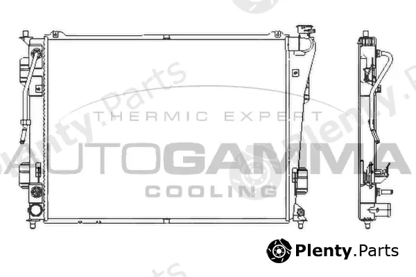 Autogamma 107390 — Radiator, engine cooling