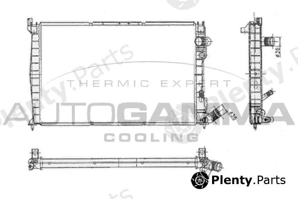Autogamma 105089 — Radiator, engine cooling