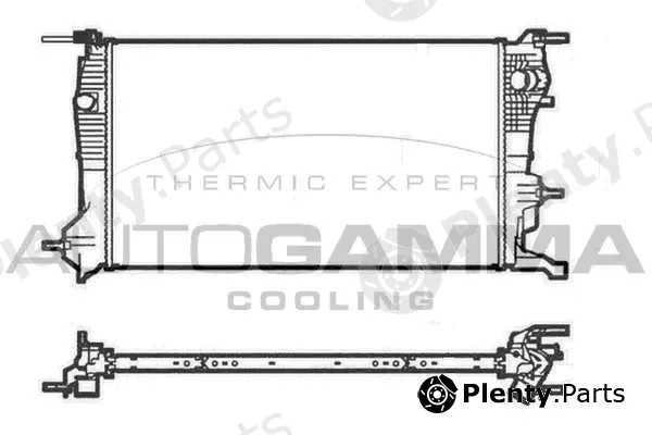 Autogamma 105218 — Radiator, engine cooling