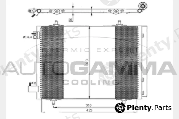 Autogamma 103996 — Condenser, air conditioning