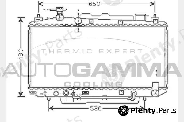 Autogamma 104382 — Radiator, engine cooling