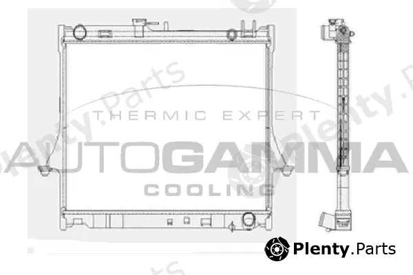 Autogamma 105207 — Radiator, engine cooling