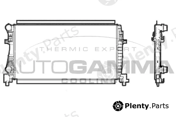 Autogamma 107245 — Radiator, engine cooling