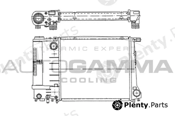 Autogamma 102896 — Radiator, engine cooling
