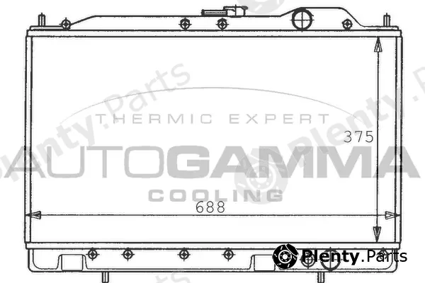 Autogamma 100585 — Radiator, engine cooling