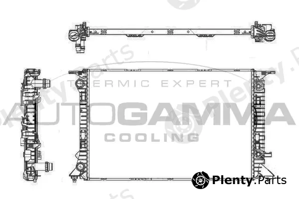 Autogamma 105156 — Radiator, engine cooling