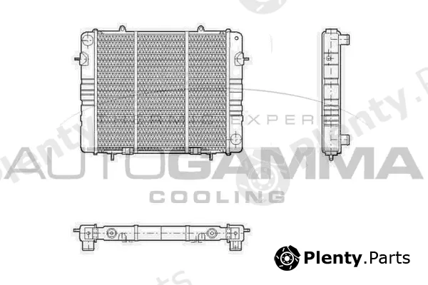 Autogamma 100698 — Radiator, engine cooling