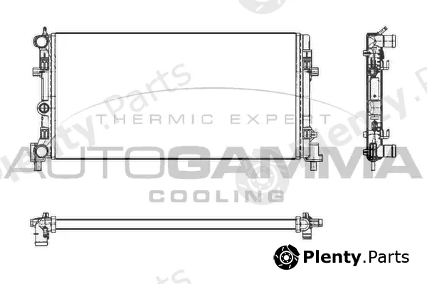 Autogamma 105400 — Radiator, engine cooling